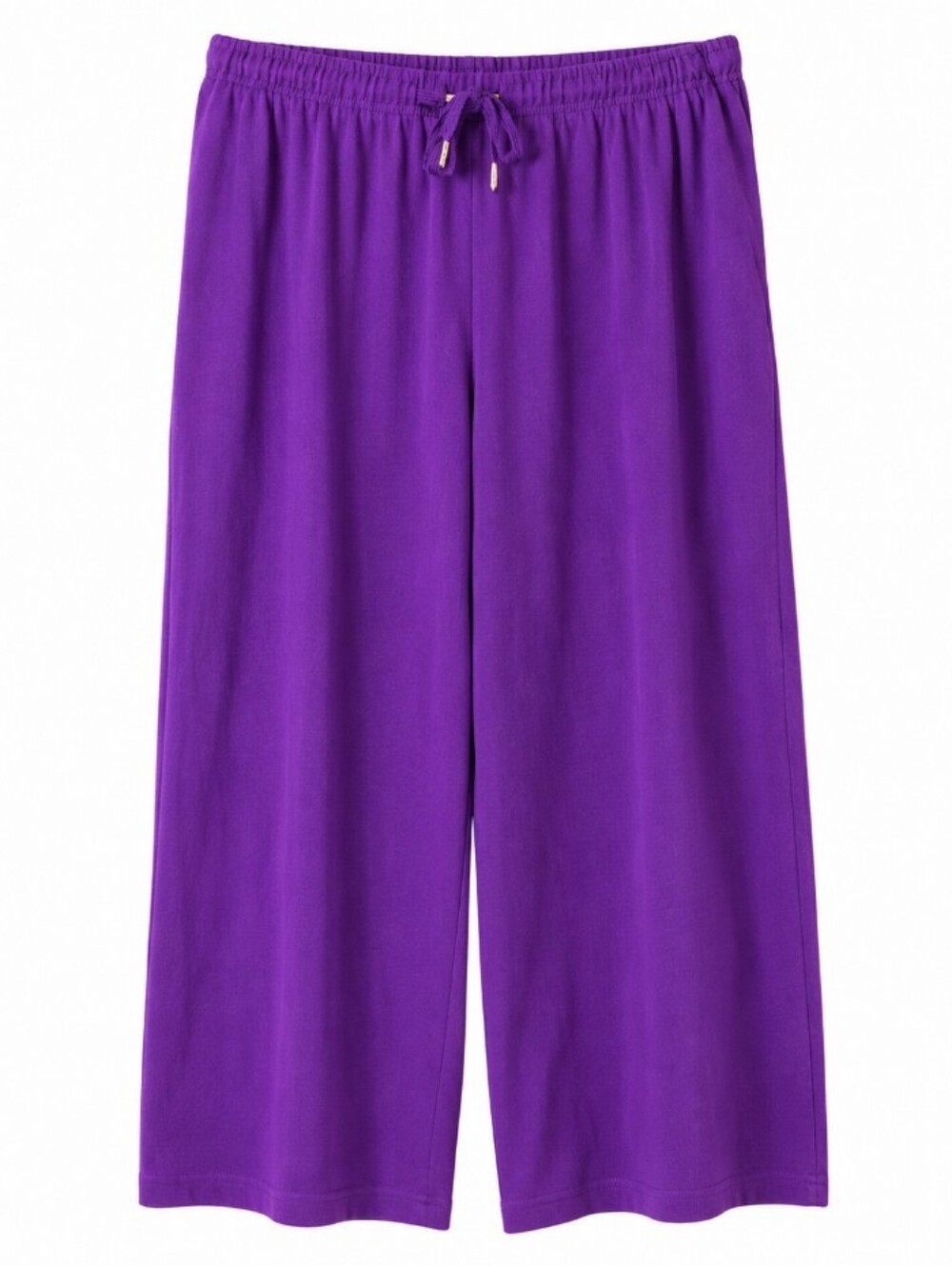 Woman Within Purple Flare Pedal Pushers NWOT